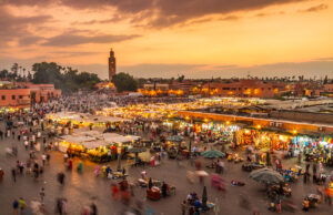 jamaa lfna Marrakech in sunset time