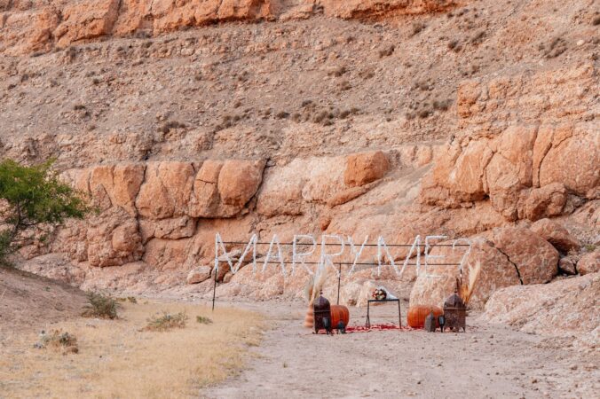 agafay desert marrakech morocco marry me