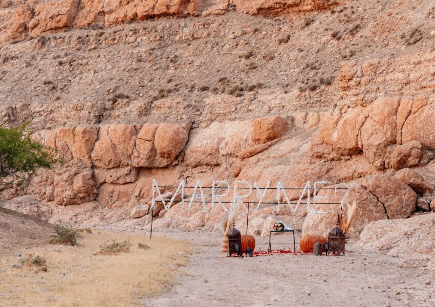 agafay desert marrakech morocco marry me